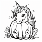 Classic Unicorn Pumpkin Coloring Pages 4