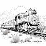 Classic Western Pacific Steam Train Coloring Pages 1