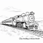 Classic Western Pacific Steam Train Coloring Pages 2