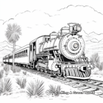 Classic Western Pacific Steam Train Coloring Pages 3