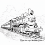 Classic Western Pacific Steam Train Coloring Pages 4