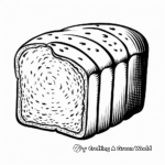 Classic White Bread Slice Coloring Pages 3
