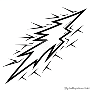 Classic Yellow Lightning Bolt Coloring Pages 3