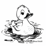 Classic Yellow Rubber Duck Coloring Pages 4