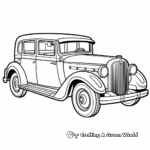 Classic Yellow Taxi Cab Coloring Pages 1