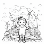 Clean Energy and Renewables Earth Day Coloring Sheets 1
