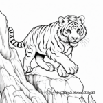 Climbing Tiger Coloring Pages for Experienced Colorists 3
