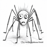 Close-Up Daddy Long Legs Coloring Pages 3