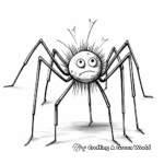 Close-Up Daddy Long Legs Coloring Pages 4