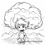 Cloud and Lightning Storm Themed Coloring Pages 2