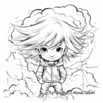 Cloud and Lightning Storm Themed Coloring Pages 3