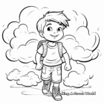 Cloud and Lightning Storm Themed Coloring Pages 4