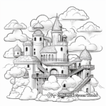 Cloud Fortresses Themed Coloring Pages 3