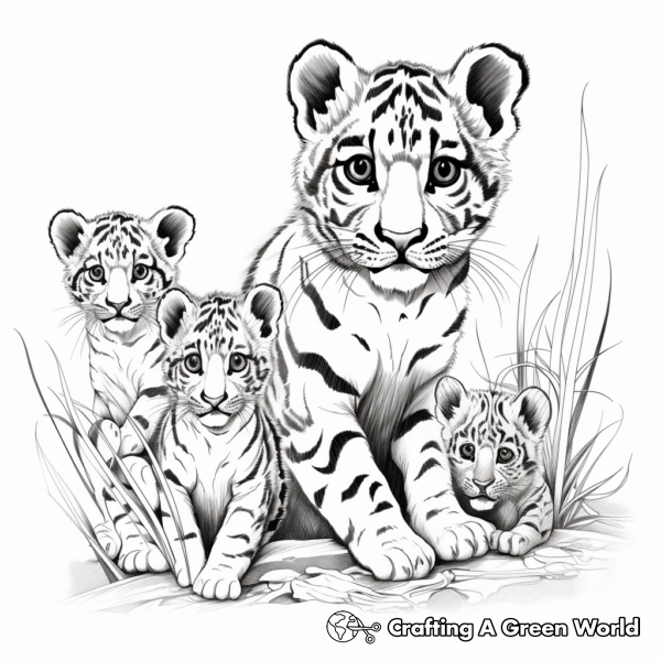 Clouded Leopard Coloring Pages - Free &amp; Printable!