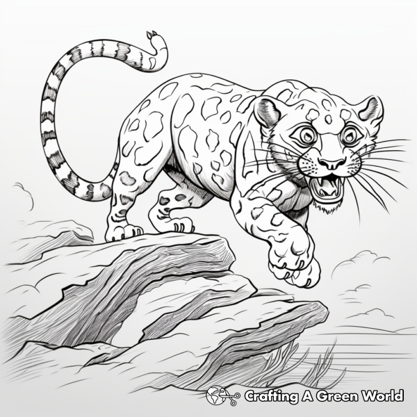 Clouded Leopard Coloring Pages - Free &amp; Printable!