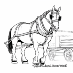 Clydesdale Horse Parade Coloring Pages 1