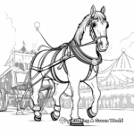 Clydesdale Horse Parade Coloring Pages 2