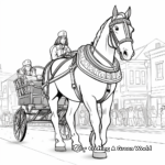 Clydesdale Horse Parade Coloring Pages 3