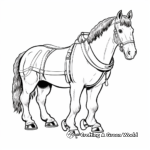 Clydesdale Horse Parade Coloring Pages 4