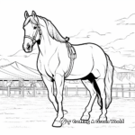 Clydesdale Horse Show Coloring Pages 2