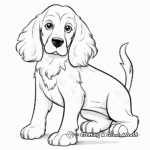 Cocker Spaniel with Big Ears Coloring Pages 4