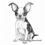 Color By Number Boston Terrier Coloring Pages 2
