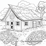 Color By Number Farm Scenes Coloring Pages 3