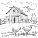 Color By Number Farm Scenes Coloring Pages 4