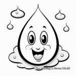 Color By Number Raindrop Coloring Pages 1