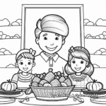 Color-by-Number Thanksgiving Sign Coloring Pages 2