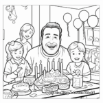 Color by Number: Dad's Birthday Party Scene Pages 2