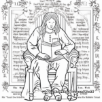 Color by Number: Lord's Prayer Coloring Pages 2