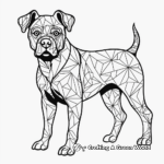 Colorful Abstract Cane Corso Coloring Pages 3