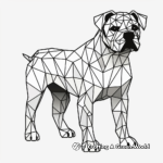 Colorful Abstract Cane Corso Coloring Pages 4