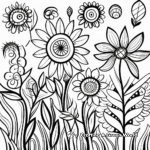 Colorful Abstract Floral Coloring Pages 3