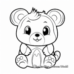 Colorful and Cute Hamster Coloring Pages 2