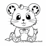Colorful and Cute Hamster Coloring Pages 3