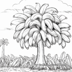 Colorful Banana Tree Coloring Pages 3