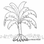 Colorful Banana Tree Coloring Pages 4