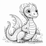 Colorful Basilisk Creature Coloring Pages 4