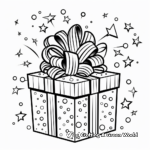 Colorful Birthday Present Coloring Pages 1