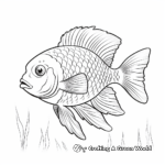 Colorful Bluegill Fish Coloring Pages 3