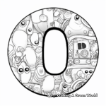 Colorful Bubble Letter O Coloring Pages 2
