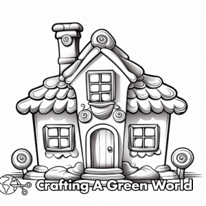 Gingerbread House Coloring Pages - Free &amp; Printable!