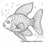 Colorful Clown Angelfish Coloring Pages 2