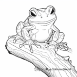 Colorful Clown Tree Frog Coloring Pages 3