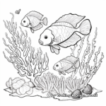 Colorful Coral Reef Inhabitants Coloring Pages 2