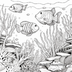 Colorful Coral Reefs Coloring Pages 1