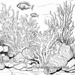 Colorful Coral Reefs Coloring Pages 2