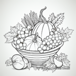 Colorful Cornucopia Coloring Pages for Beginners 2
